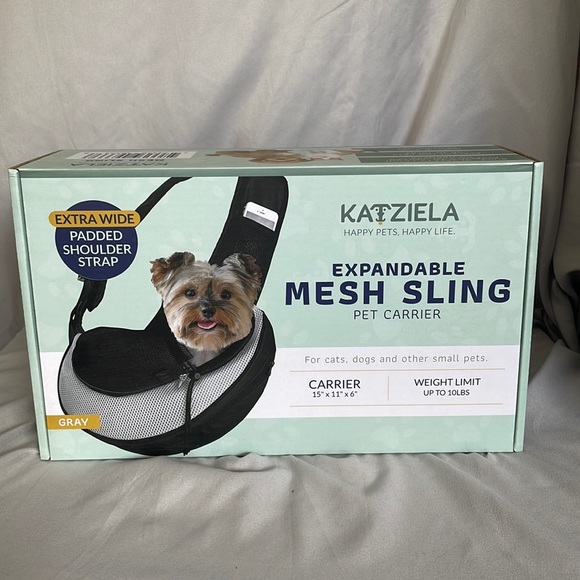 Small Pets Katziela Expandable Mesh Sling Pet Carrier Poshmark